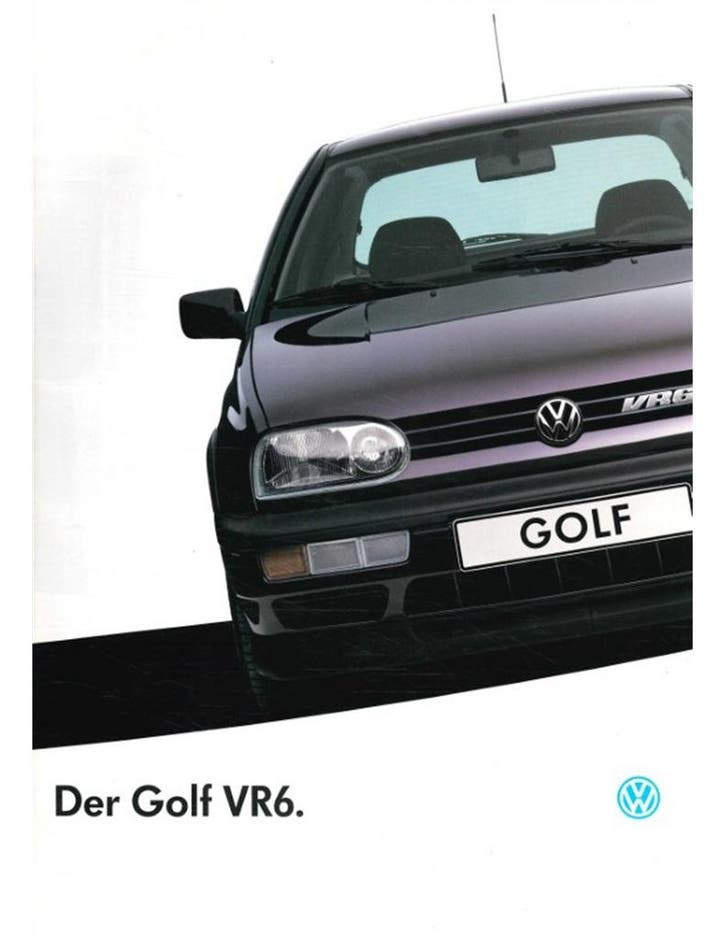 1993 VOLKSWAGEN GOLF VR6 BROCHURE DUITS, Livres, Autos | Brochures & Magazines