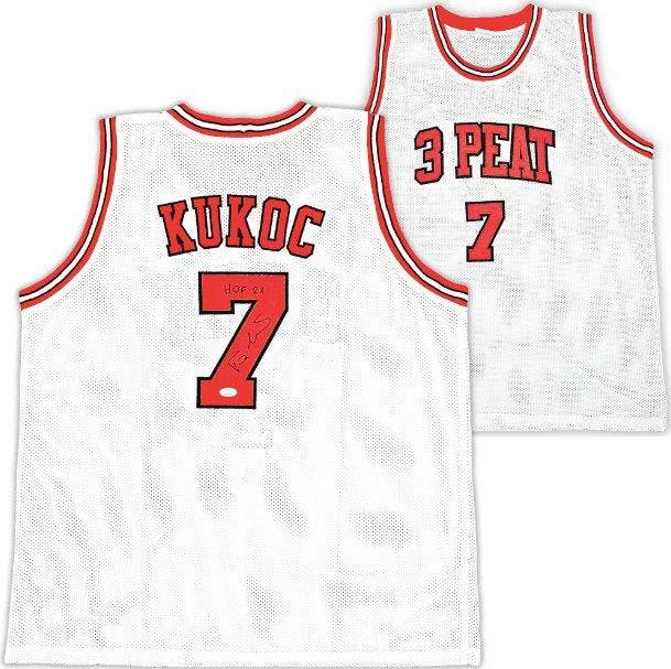 NBA - Toni Kukoc - Autograph & Inscription HOF 21 - Witte, Verzamelen, Overige Verzamelen