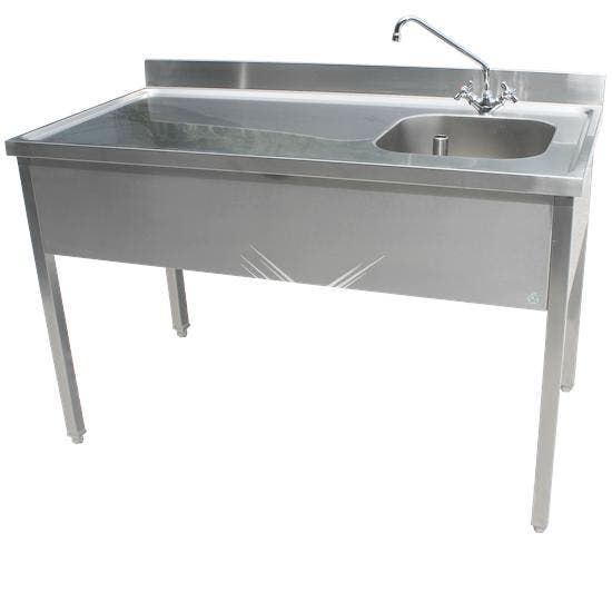 Rvs cheftafel zonder bodemschap 1100x700x900 mm (spoelbak re, Articles professionnels, Horeca | Mobilier & Aménagement, Envoi