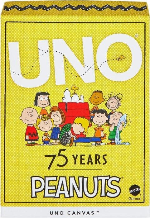Speelkaarten - UNO Canvas – Peanuts 75th Anniversary Edition, Antiek en Kunst, Antiek | Speelgoed