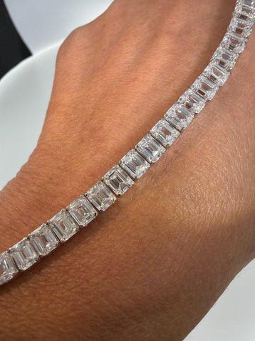 Armband - 14 karaat Witgoud - 20.06ct. tw. Diamant