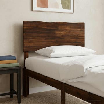 vidaXL Live Edge Hoofdbord ROSTOCK Donkerbruin 90 cm, Verzenden