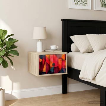 vidaXL Wandkastje voor Bed HEESCH Sonoma Eiken 36 x 33 x 25, Verzenden
