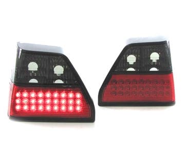 FEUX ARRIÈRE POUR VOLKSWAGEN VW GOLF 2 83-91 LED ROUGE FUMÉ, Verzenden