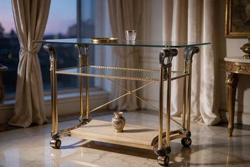 Serveerwagen - Travertino - Regency Hollywood