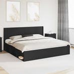 vidaXL Bedframe met opbergruimte en hoofdbord Zwart 180 x, Verzenden