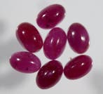 Cts. 5.0 Ruby Cabochon - Hoogte: 6 mm - Breedte: 4 mm- 1 g