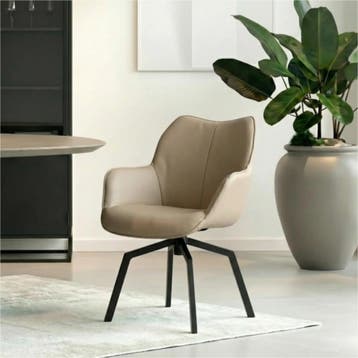 Set van 6 Leren draaibare eetkamerstoelen Magic - Toledo, Ophalen of Verzenden