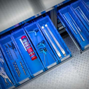 Datona Werkplaatsinrichting PREMIUM RVS werkblad met, Ophalen of Verzenden