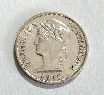 Portugal. Republic. 10 Centavos + 10 + 20 Escudos - 1915 +