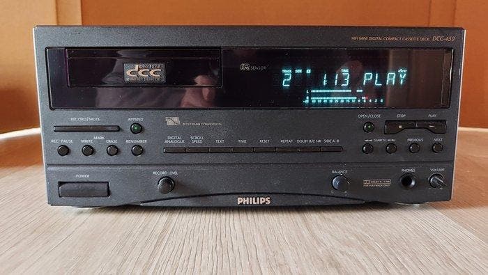Philips - DCC-450 Cassetterecorder-speler, TV, Hi-fi & Vidéo, Radios