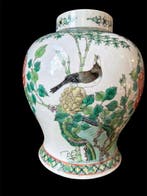 Grote porseleinen vaas - Famille Verte - China - Qing