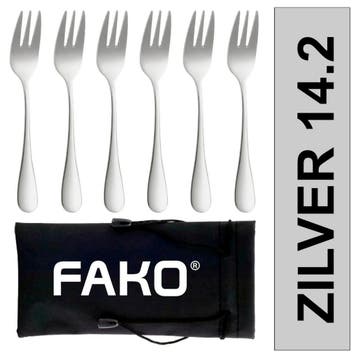 Fako Bijoux - Gebaksvork / Dessertvork Classic - Vorkjes -, Huis en Inrichting, Keuken | Bestek, Verzenden, Nieuw