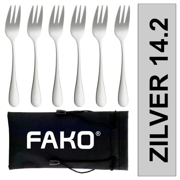 Fako Bijoux - Gebaksvork / Dessertvork Classic - Vorkjes -, Maison & Meubles, Cuisine | Couverts, Envoi