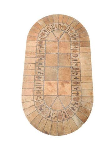 Roger Capron - Salontafel - Herbier - Hout, Keramiek, Antiquités & Art