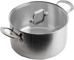 2dekans | Mauviel 1830 - Kookpot - 24 cm - Roestvrij staal -, Ophalen of Verzenden, Nieuw in verpakking