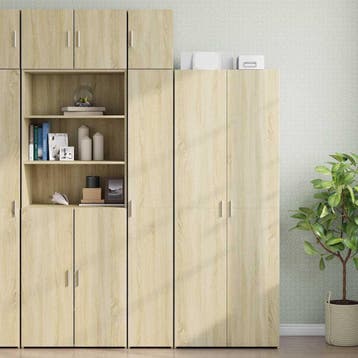 vidaXL Opbergkast smal 30x42,5x225 cm bewerkt hout sonoma, Verzenden, Nieuw