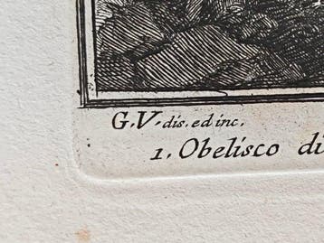 Giuseppe Vasi (1710-1782) - Villa, e Casino Medici sul monte