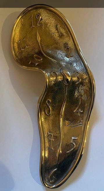 Salvador Dali (1904-1989) - sculptuur, Montre molle (melting