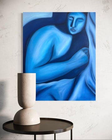 Sad monsters club / Jade Mouge - Nuit bleue, Antiek en Kunst, Kunst | Schilderijen | Modern