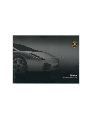 2006 LAMBORGHINI GALLARDO COUPE INSTRUCTIEBOEKJE DUITS, Ophalen of Verzenden