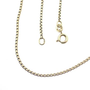 Gouden Venetiaanse schakelketting, Ophalen of Verzenden, Gebruikt, Goud, Goud