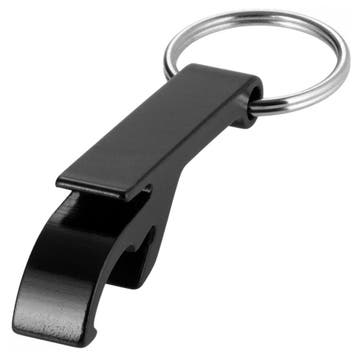 Fako Bijoux - Flesopener - Sleutelhanger - Zwart, Verzamelen, Verzenden, Nieuw