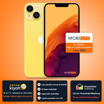 iPhone 14  128 GB - 4 Gratis Accessoires – Accu tot 100%, 256 GB, Verzenden, Zo goed als nieuw, Zonder simlock