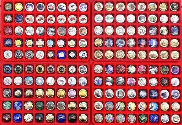 Collectie champagnecapsules - Grote partij champagnecapsules