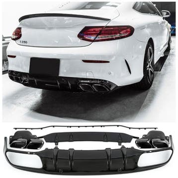 Geschikt voor Mercedes C205 A205 C-Klasse diffuser + uitlaat, Verzenden, Nieuw