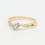 Bague - 14 carats Or jaune, Or blanc Diamant (Naturelle)