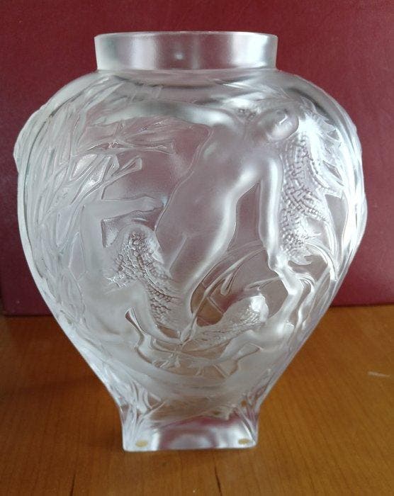 Lalique - Vaas - Eerbetoon aan René Lalique - Kristal, Antiek en Kunst, Antiek | Glaswerk en Kristal