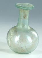 Pot - Doorzichtig tot doorschijnend glas met groenachtige, Verzamelen