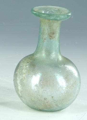 Pot - Doorzichtig tot doorschijnend glas met groenachtige, Collections, Minéraux & Fossiles