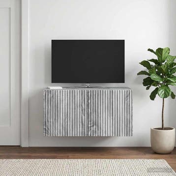 vidaXL Wandmontage TV-kast 59,5 x 31 x 30 cm Grijs sonoma, Verzenden, Nieuw