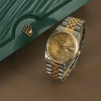 Rolex - Datejust 36 Factory Diamond 18k Gold/Steel, Handtassen en Accessoires, Horloges | Heren, Nieuw