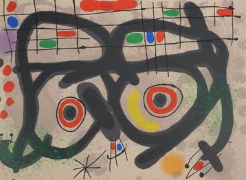 Joan Miro (1893-1983) - Le lézard aux plumes, Les deux