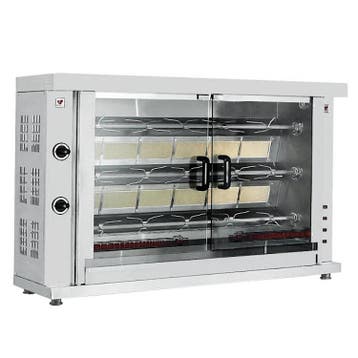 Kippengrill | 3 Spitten | Voor ca. 15 kippen | Gas |, Zakelijke goederen, Verzenden, Nieuw in verpakking