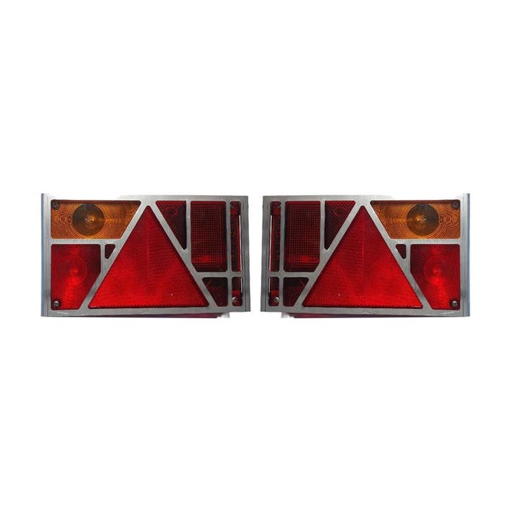 Set RVS Achterlicht Beschermers Voor Aspöck Multipoint 1, Auto-onderdelen, Verlichting, Nieuw, Ophalen of Verzenden