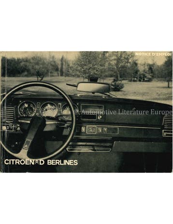 1973 CITROEN D DS SUPER SPECIAL INSTRUCTIEBOEKJE FRANS