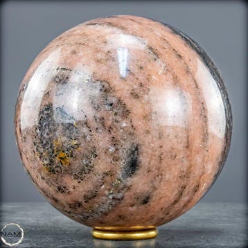 Zeer zeldzame perzik Cipolin Sphere- 3095.74 g