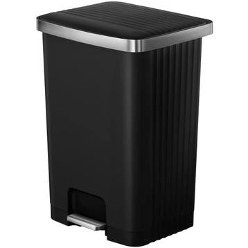 Pedaalemmer | HANA | Kunststof/RVS | Zwart | 70L |, Verzenden, Nieuw in verpakking