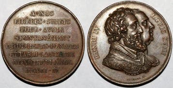 Medaille Royale Henri V Et Louis Xviii Presque Superbe, Verzenden