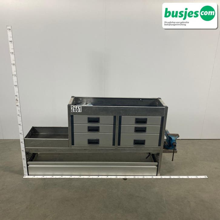 Aluca bedrijfswageninrichting 1700x420x830mm (2661), Auto-onderdelen, Overige Auto-onderdelen, Gebruikt, Verzenden
