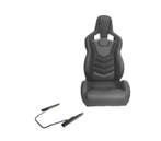 KIT SIÈGE BAQUET SPORT UNIVERSEL CUIR NOIR STYLE SPORTSTER, Autos : Pièces & Accessoires, Verzenden