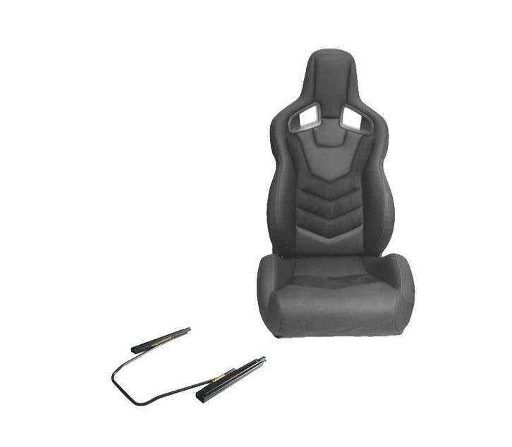 KIT SIÈGE BAQUET SPORT UNIVERSEL CUIR NOIR STYLE SPORTSTER, Autos : Pièces & Accessoires, Habitacle & Garnissage, Envoi