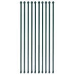 vidaXL Tuinpalen 1 m metaal groen 10 st, Verzenden