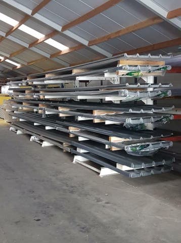 Metalen dakplaten 0,63mm antracietgrijs €12.85/m², Dakplaat of Dakpanplaat