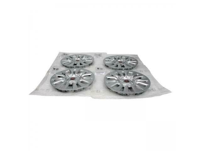 4x ORIGINAL Wielafdekking Fiat wielkap ZILVER 15 inch TIPO (, Autos : Pièces & Accessoires, Pneus & Jantes, Enlèvement ou Envoi