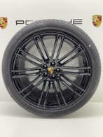 Porsche Panamera (971)ORIGINELE 21inch Turbo IV zwart velgen, Auto-onderdelen, Banden en Velgen, Ophalen, Gebruikt, Velg(en), 21 inch